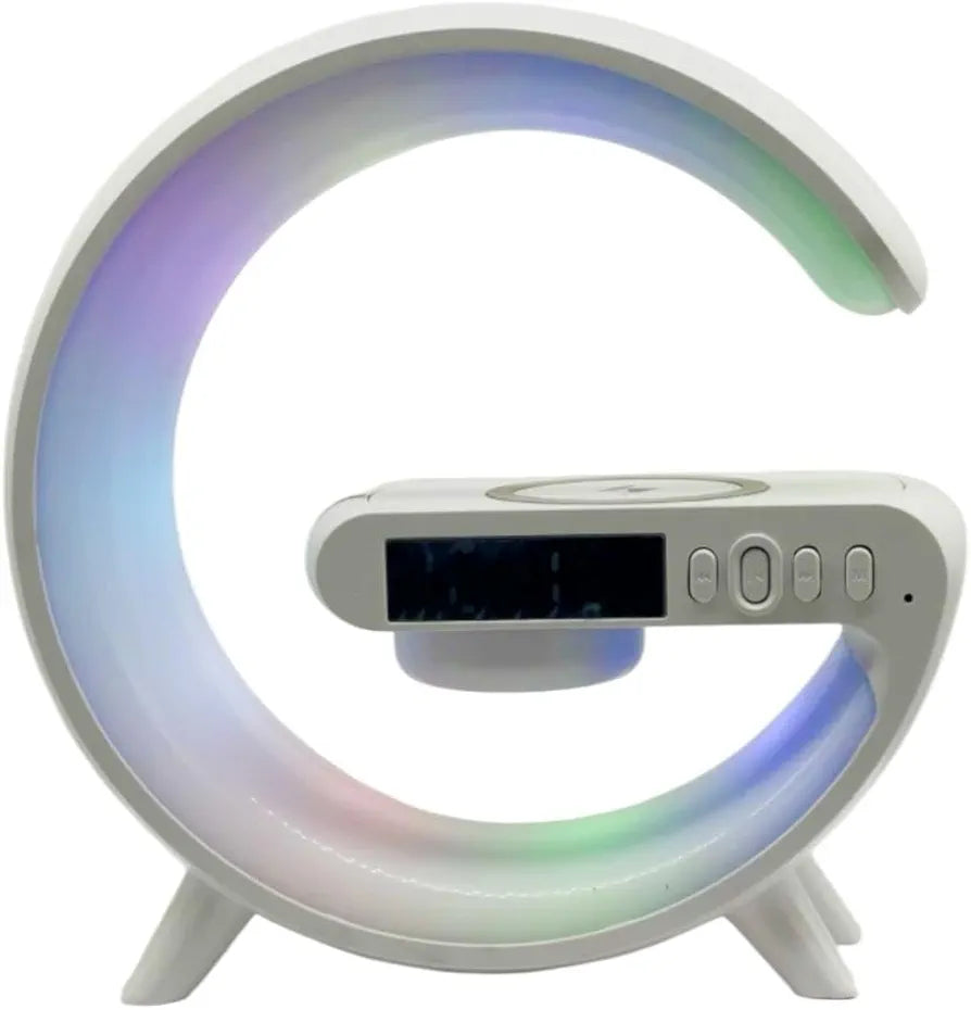 Alarm Clock G Shaped Bedside Lamp Wireless