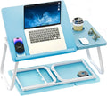 Folding Laptop Table, Bed Desk With Foldable