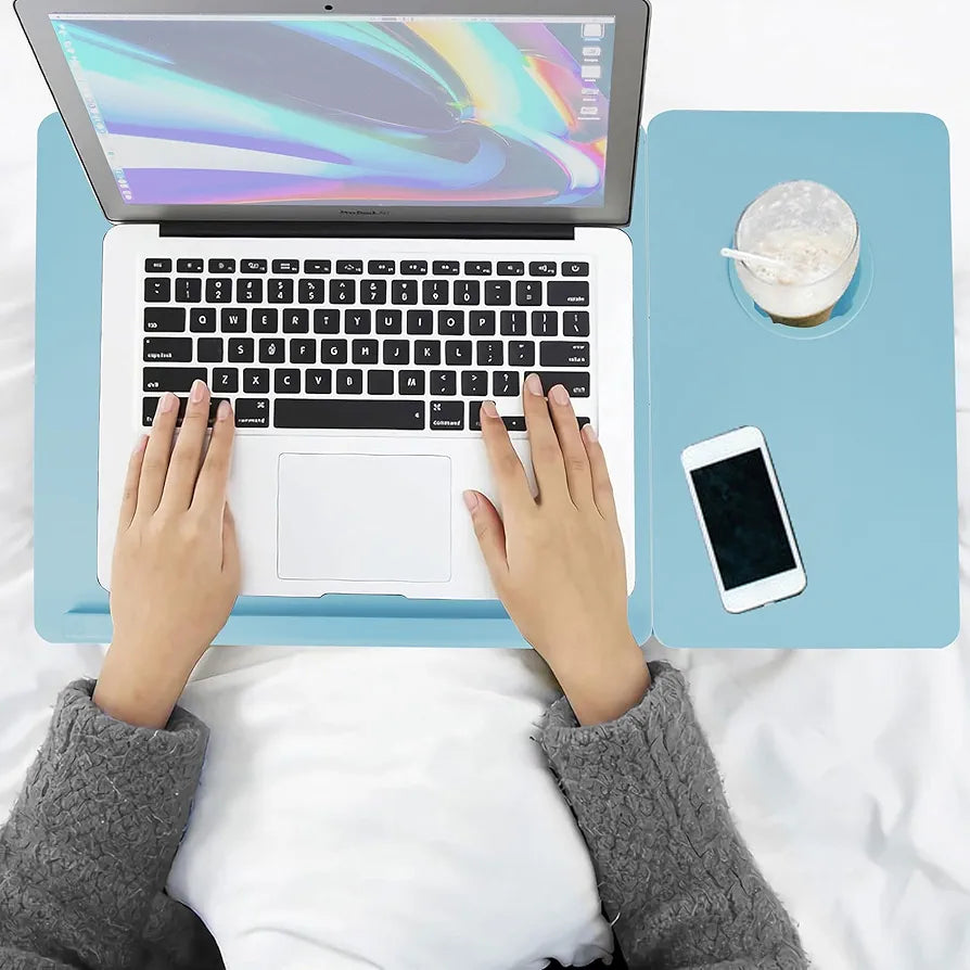 Folding Laptop Table, Bed Desk With Foldable